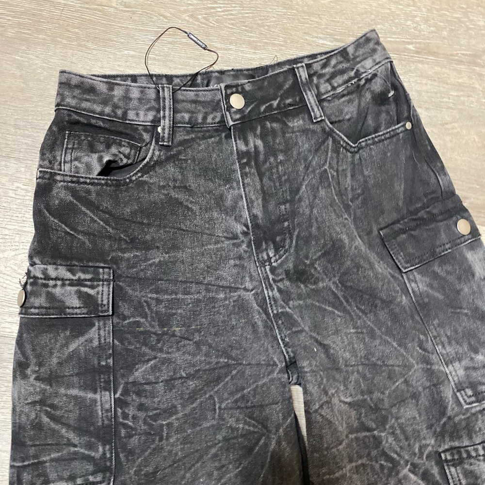 Fashion Nova Black Cargo Jeans